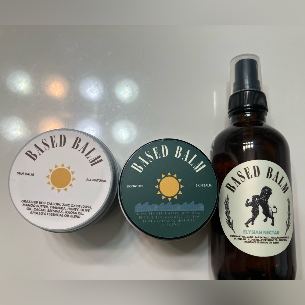Based Balm Signature Balm, Sun Balm and Elysian Nectar Set